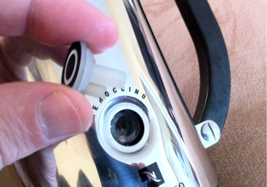 Removing the front button