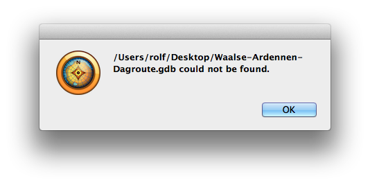 route.gdb not found