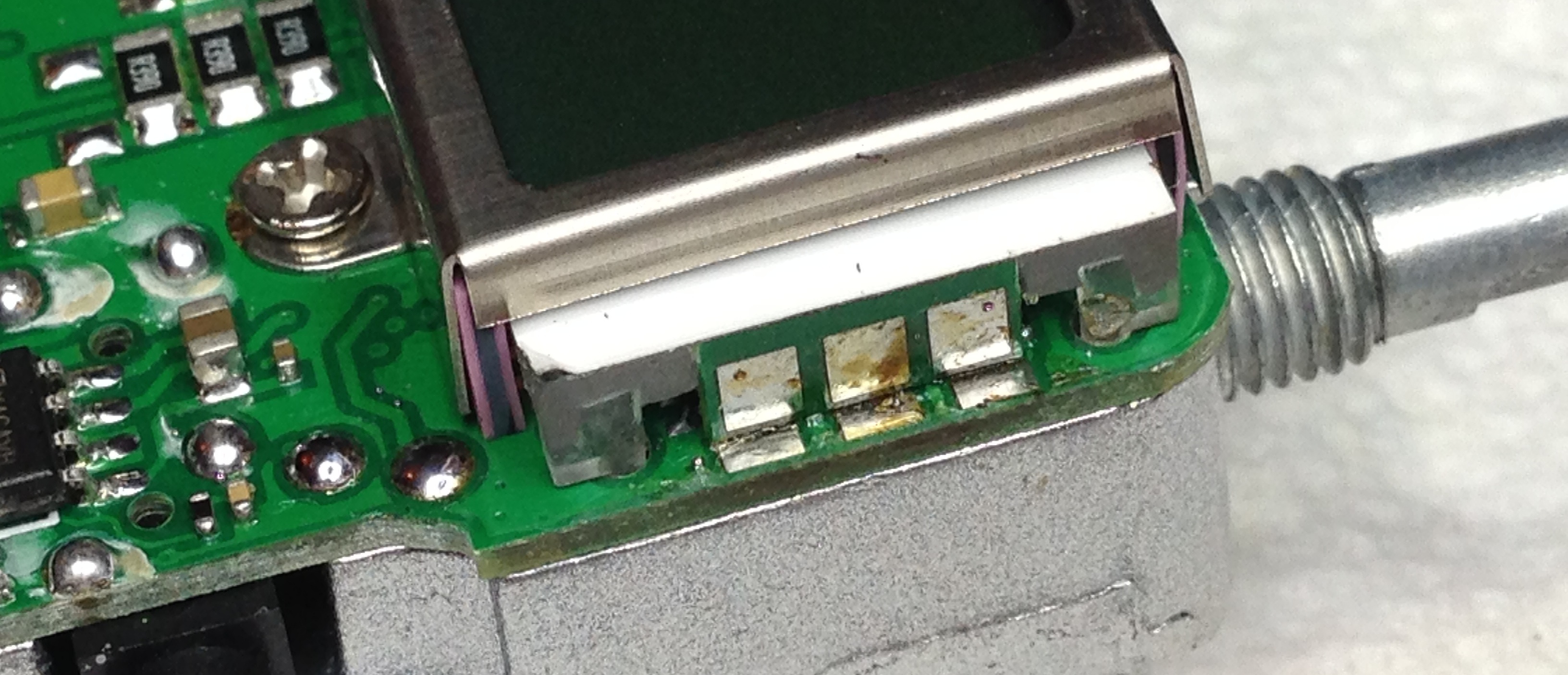 Step 1-desolder-display