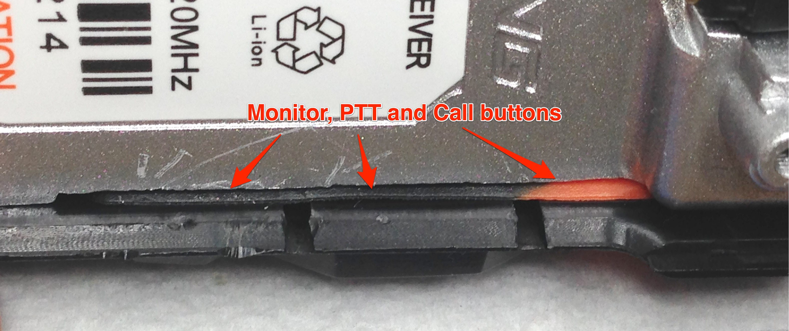 Step 7 PTT buttons